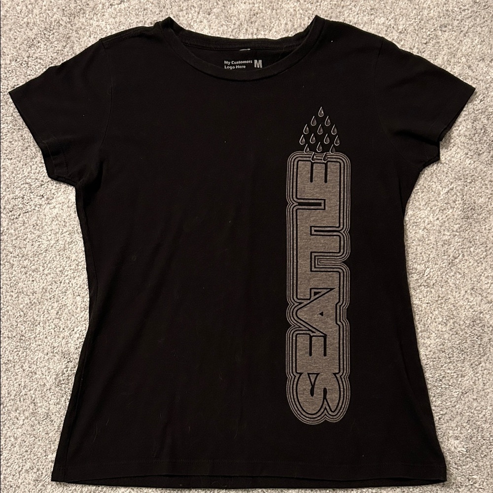 Vintage Seattle Black Graphic Tee size medium